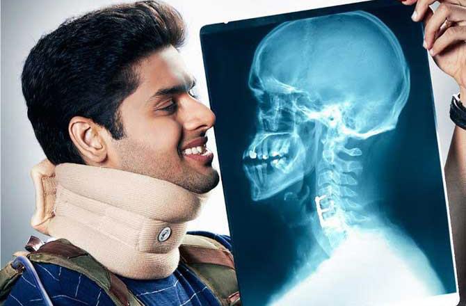 Abhimanyu with x-ray report