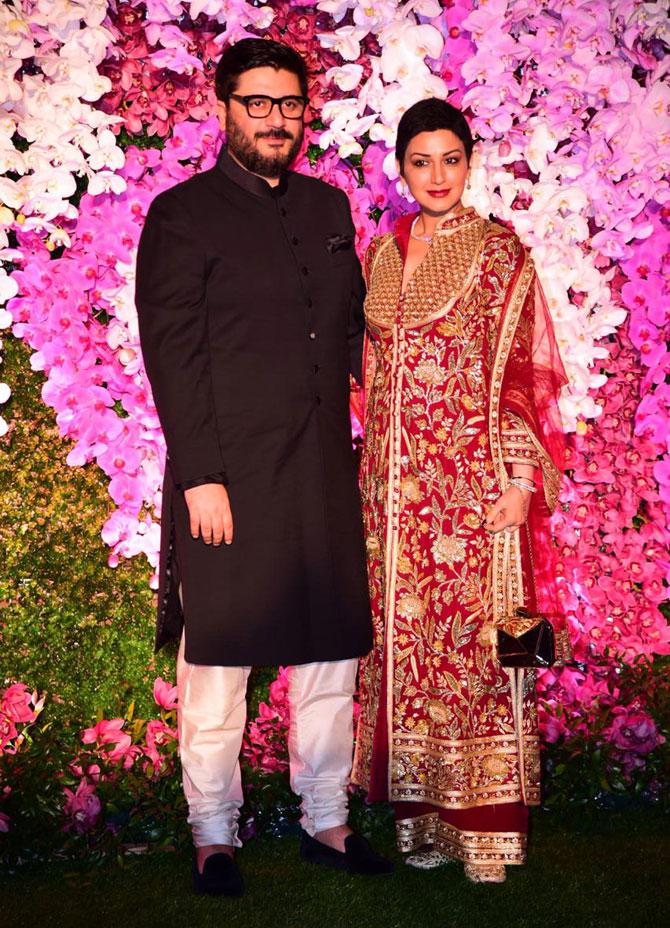 Sonali Bendre Behl and husband Goldie Behl attended the glitzy celebration in honour of newly-weds Akash Ambani and Shloka Mehta. Sonali took to Instagram and shared her photo saying that it was good to not be wearing tracksuit after a long time