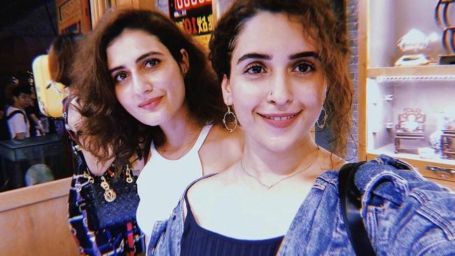 Sanya Malhotra auditioned for a few months, during which she also worked as a yoga instructor for the women in her locality.
Pictured: Sanya Malhotra with her Dangal co-star Fatima Sana Shaikh