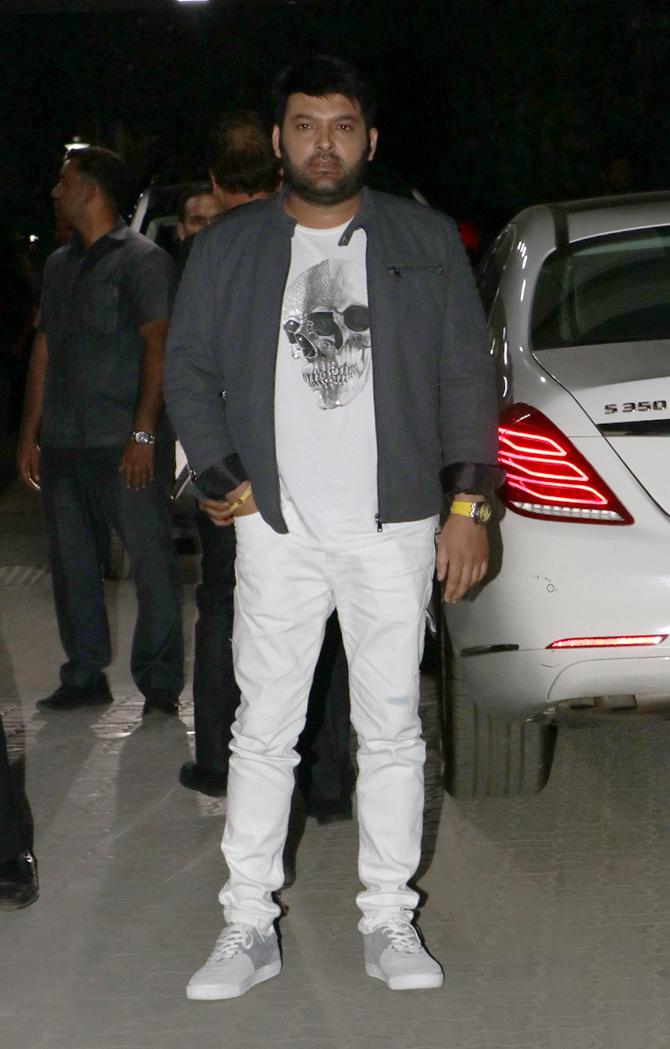 Kapil Sharma also attended Seema Khan's birthday bash. Salman Khan is one of the producers of the comedian's comeback show - The Kapil Sharma Show season two.