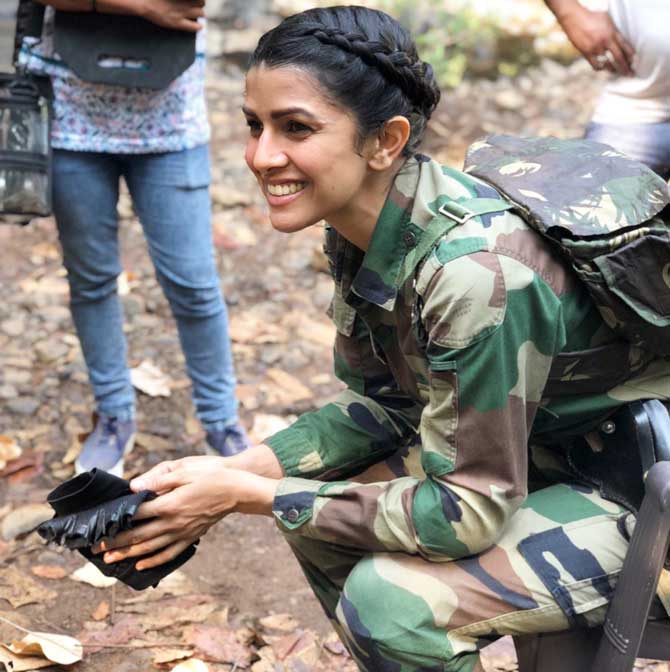 In 2017, Nimrat starred in a web series called The Test Case. The series is about Nimrat Kaur, as Captain Shikha Sharma, training to be the first woman test case in a combat role within the Indian Army. 