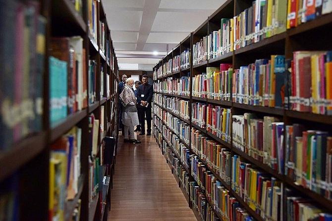 On his visit to Mussoorie, Narendra Modi spent time at the Smriti Library in Mussoorie. 
