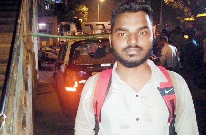 A 32-year-old banana seller survived with some injuries, while his nephew escaped, because he had just crossed the foot overbridge at CSMT when it fell on Thursday.