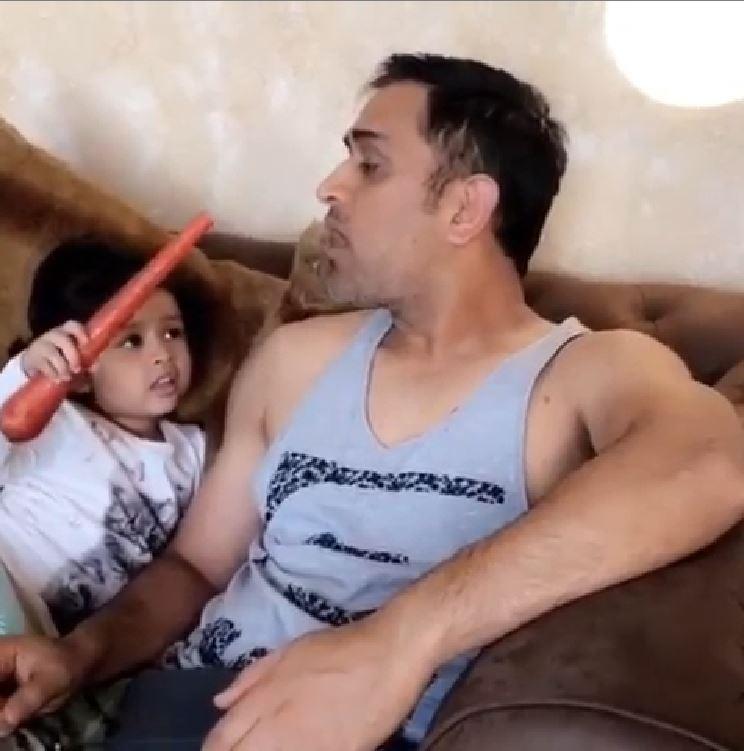 Apart from playing cricket for the Indian teams, MS Dhoni also has stakes in several teams from different sporting leagues. He is the owner of Ranchi Rays in the Hockey India League.
MS Dhoni posted this picture of daughter Ziva feeding him a carrot. He wrote, 