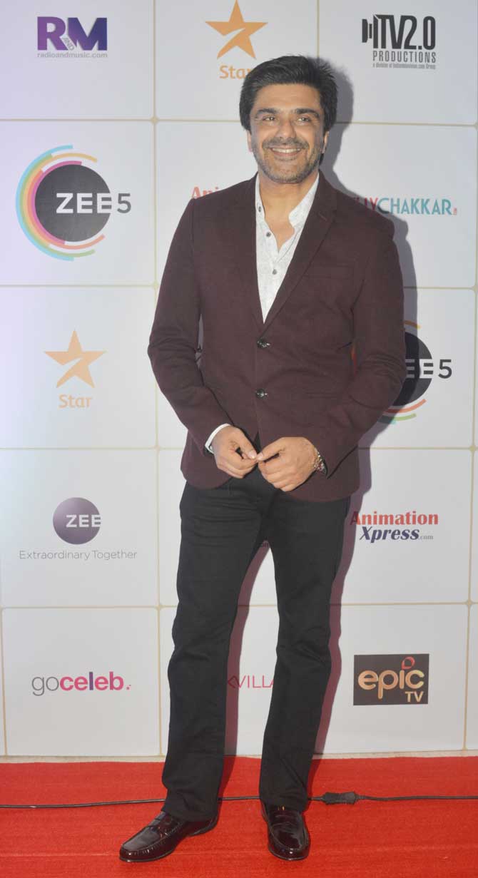 Samir Soni also attended Indian Telly Awards 2019 held in the city.