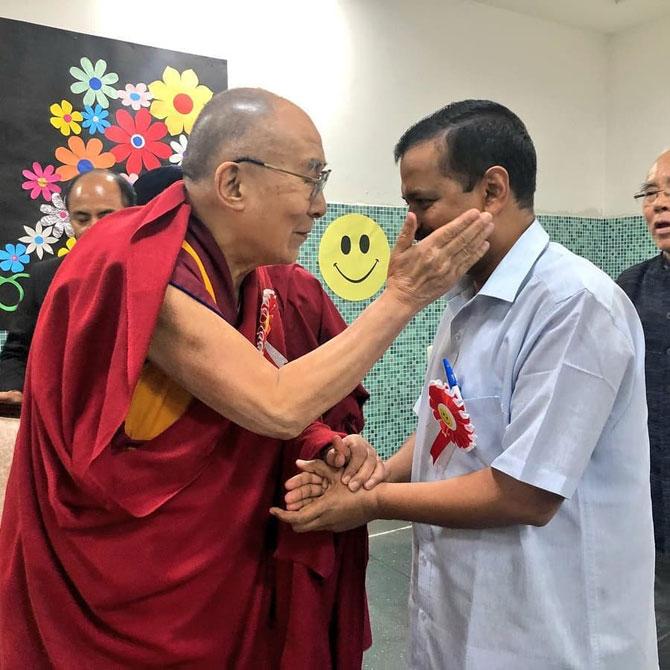 In all these years, the Aam Aadmi Party has quite a lot of followers throughout the country.
In picture: Arvind Kejriwal with the Dalai Lama
