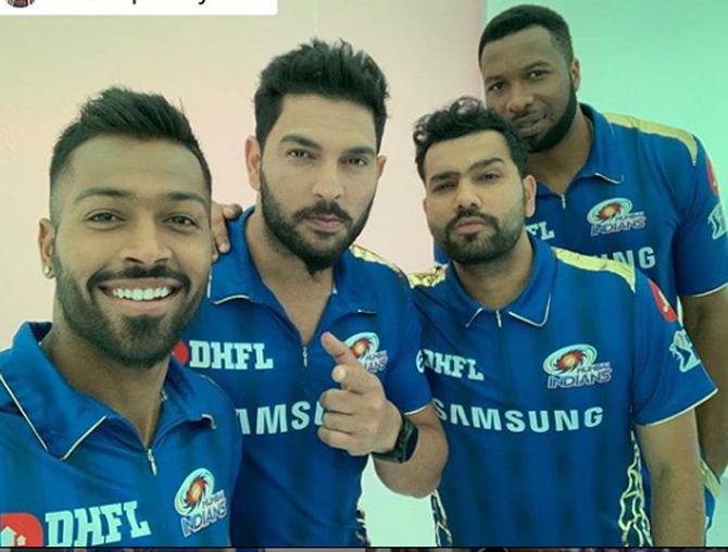 Yuvraj Singh featured in the IPL 2019 as a Mumbai Indians player and also played a few matches for Mumbai Indians in the tournament