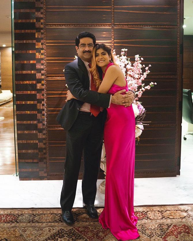 Every now and then, Ananya Birla shares candid and throwback pictures on Instagram to show that her dad means the 'World' to her. While sharing this picture, Ananya captioned it: I don't understand how he understands me so deeply! Love you so much, papa. He tried his best to match his tie to the colour of my gown .. and he almost succeeded. Papa, you can see this from your secret account that you created just to stalk me.












