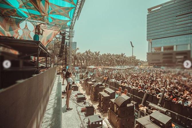 Ananya Birla, who had shared inside photos of the event was seen rocking the festival of colours with her powerful performance.
