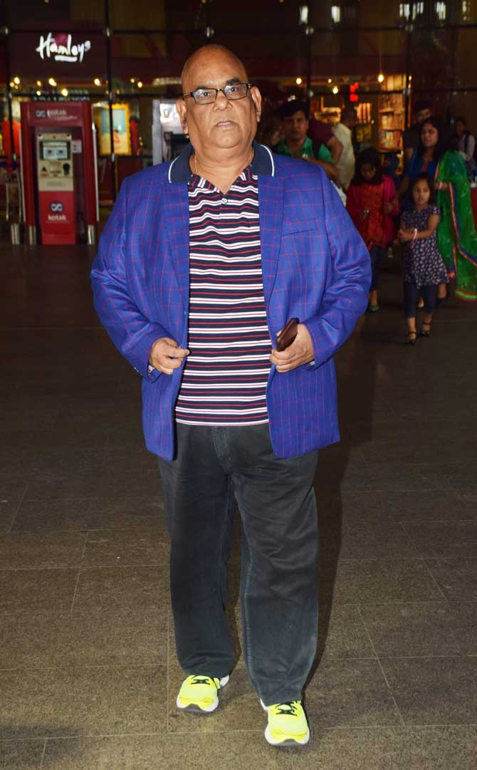 Director-producer Satish Kaushik was also seen at Mumbai airport.