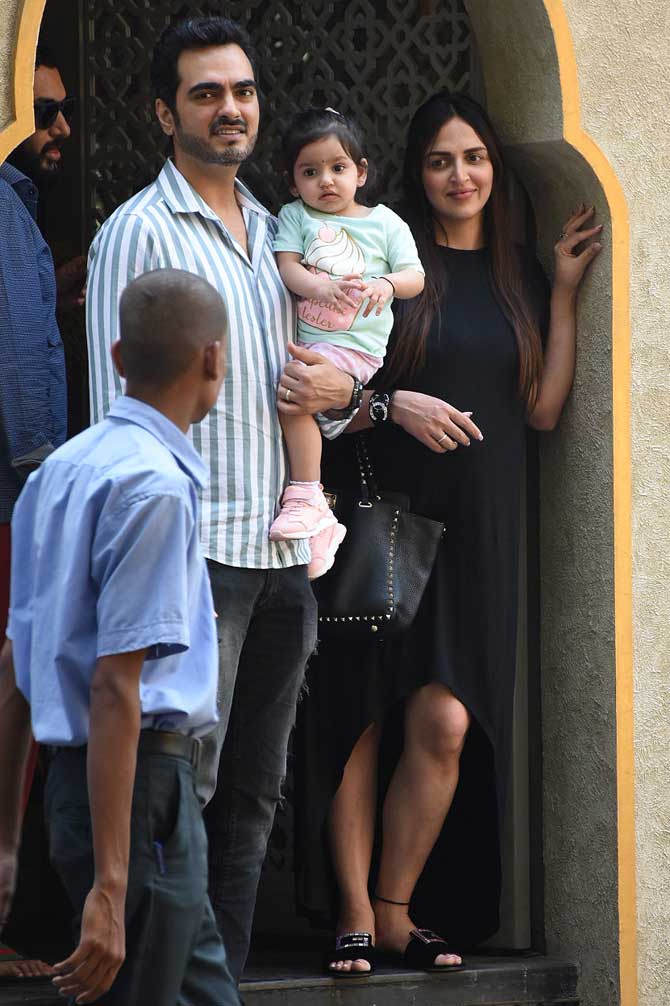 Esha Deol and Bharat Takhtani tied the knot in 2012. the couple was blessed with baby girl Radhya on October 23, 2017.