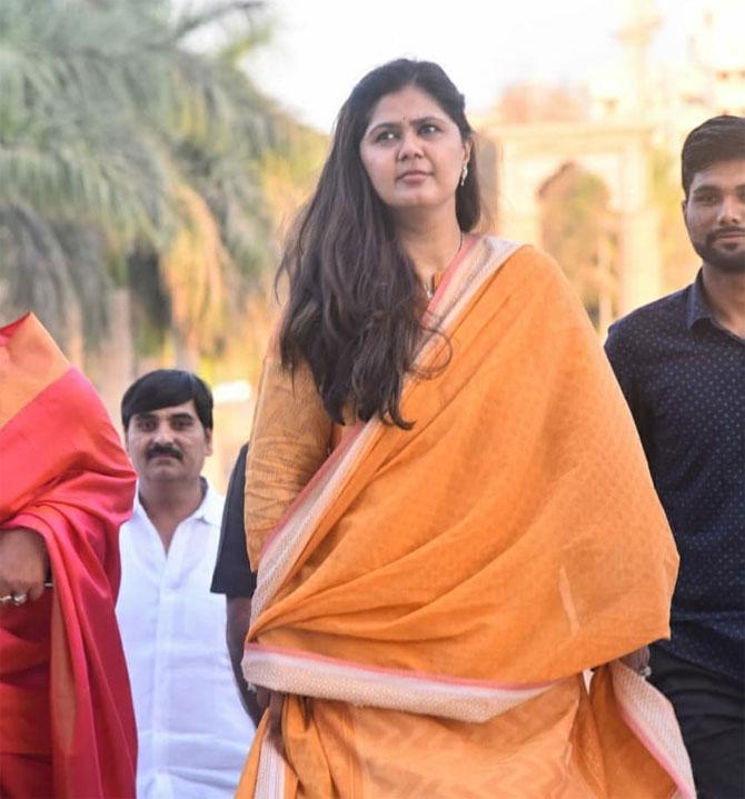 Pankaja Munde is currently the Minister of Rural Development, Women and Child Welfare as well as Guardian Minister for Beed district in Government of Maharashtra. She is a member of the Bharatiya Janata Party