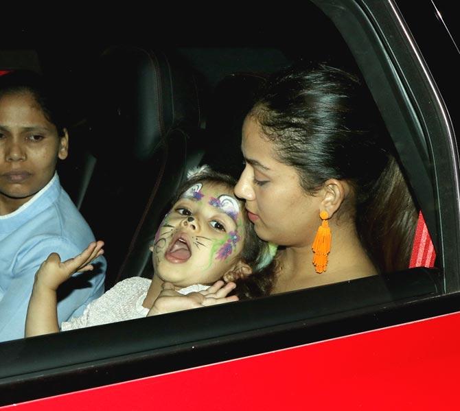 Misha Kapoor couldn't stop posing for the paparazzi when clicked in the city. Isn't she one adorable little child?