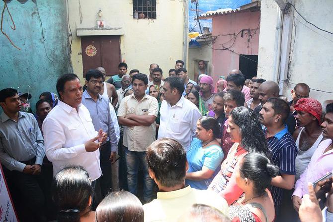 In picture: Ashish Shelar interacts with citizens