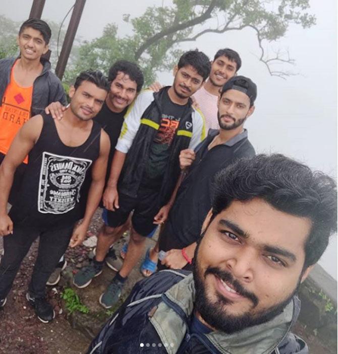 In November 2018, Shivam Dube scored his maiden first-class century against the Railways.
In pic: Shivam Dubey loves to hang out with his friends. He captioned this photo as, 