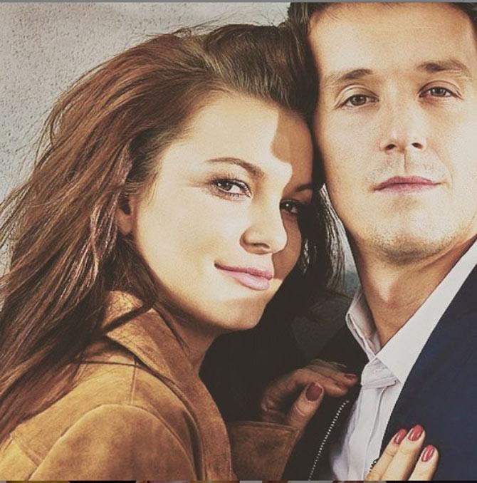 In picture: Agnieszka Radwanska posted this fashionable picture with her hubby while shooting for the cover of a magazine.