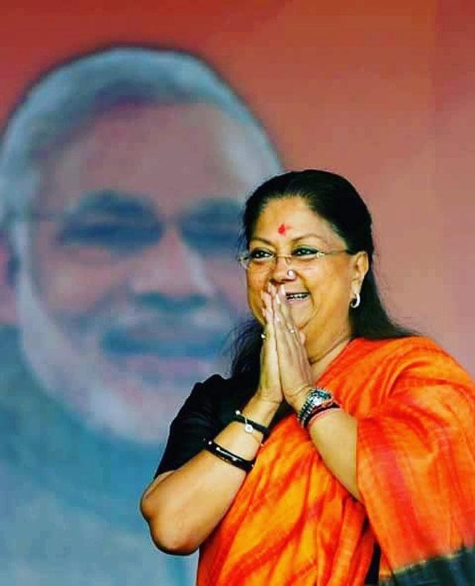In 2013, Raje once again became the Chief Minister of Rajasthan with a landslide victory, capturing 163 seats. She continued to implement several schemes favourable for the women in the state. She introduced schemes such as mid-day meal schemes for mothers, insurance schemes, transportation vouchers for girl students and skills training for workers in the state. She also introduced the Tourism Unit Policy in the state.