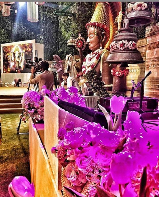 Even before the Swiss celebrations, the wedding festivities had set in the Ambani home Antilia with a February 18 Garba night performance by singers Falguni Pathak and Tushar Trivedi