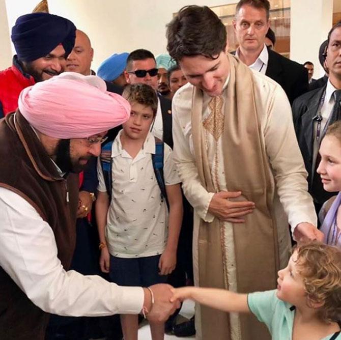 In the picture: Singh welcomed Justin Trudeau, the Canadian prime minister and his family at Amritsar to discuss initiatives to strengthen relationships between Canada and Punjab.
