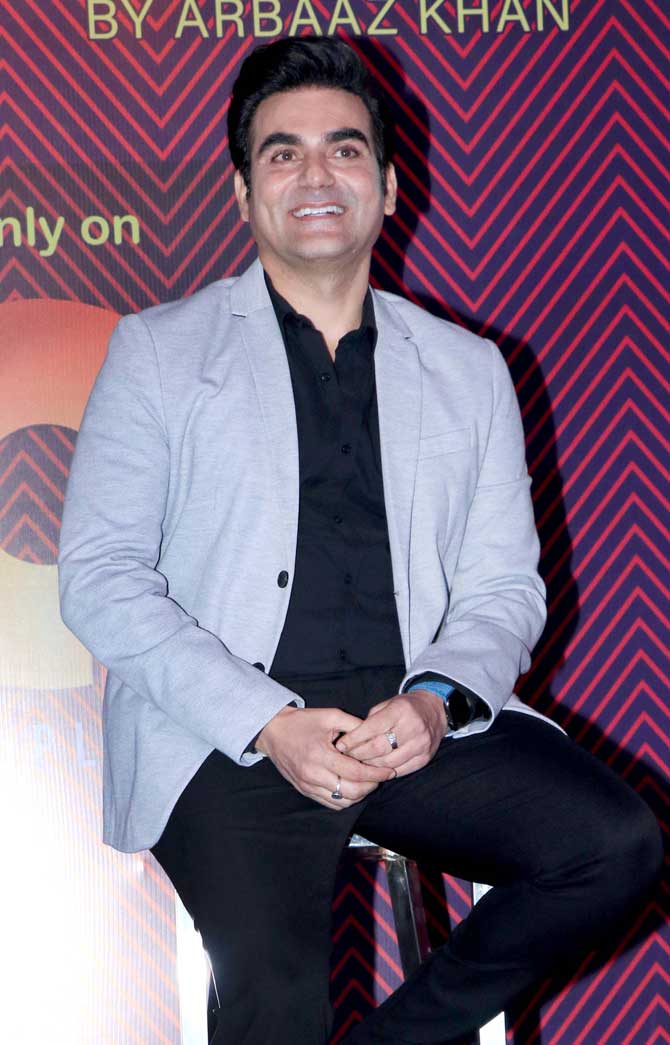 Arbaaz Khan was all smiles as he interacted with the media at the launch of his chat show. Explaining the concept of the show, Khan had told mid-day, 