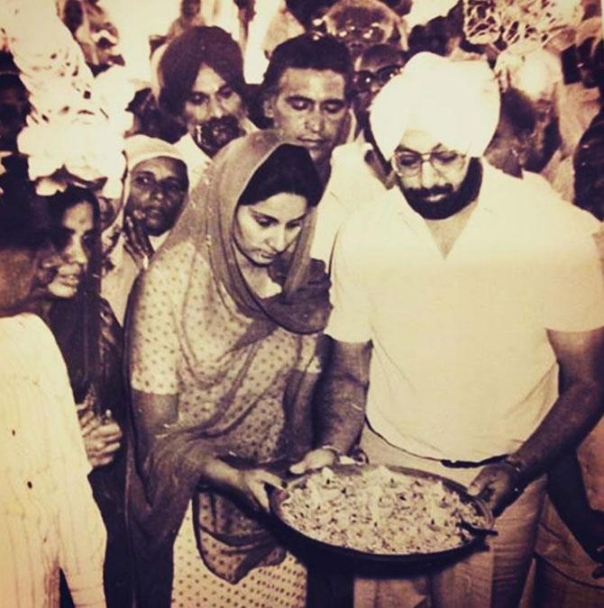 Captain Amarinder Singh shares a nostalgic picture of him and his wife Parneet Kaur in Patiala in the late 1970s.
