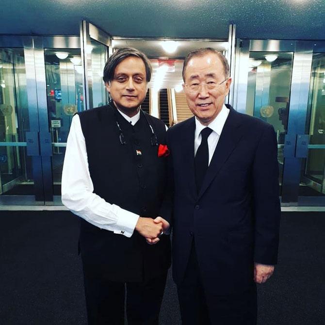 In 2007, Tharoor was chosen as India’s official candidate for the post of secretary-general in UN. However, former South Korean diplomat and politician Ban Ki-moon became the secretary-general. He had also briefly worked as a chairman of an investment company based in the emirate of Dubai.
In Picture: Shashi Tharoor with former UN General Secretary Ban Ki-Moon