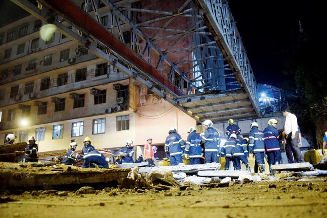 The bridge collapsed on Thursday killing six people and injuring 31