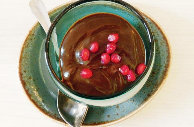 Chocolate avocado mousse. Pics/Dhara Vora Sabhnani