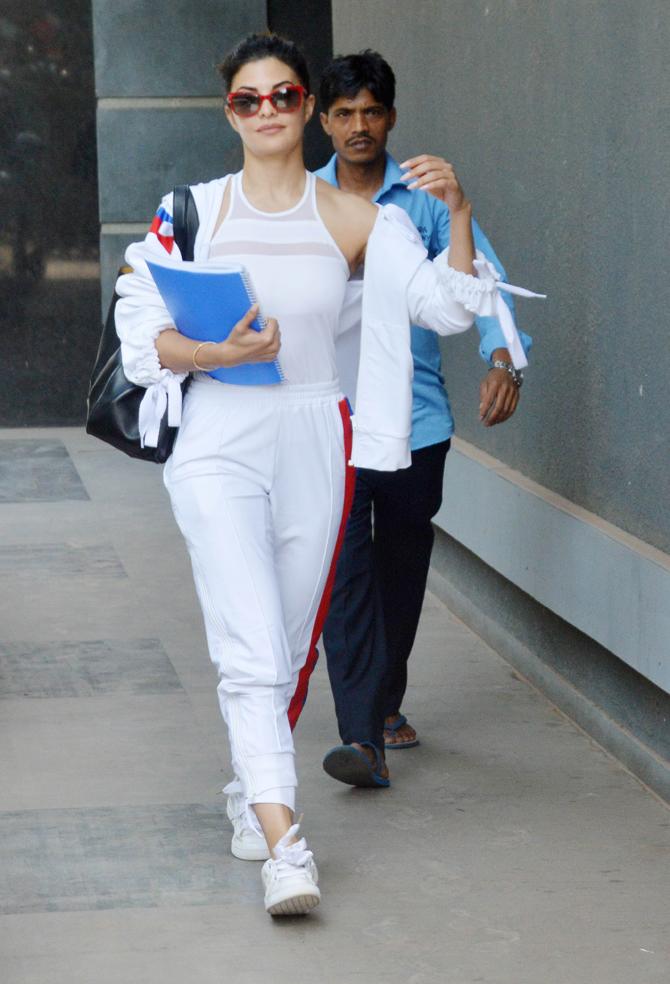 Jacqueline Fernandez bags a new film? Spotted at a producer