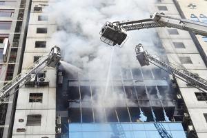 Fire in 22-storey building in Dhaka kills 19