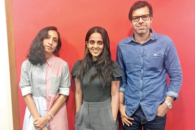 Pronoti Datta, Purva Mehra and Amit Gurbaxani of The Paodcast