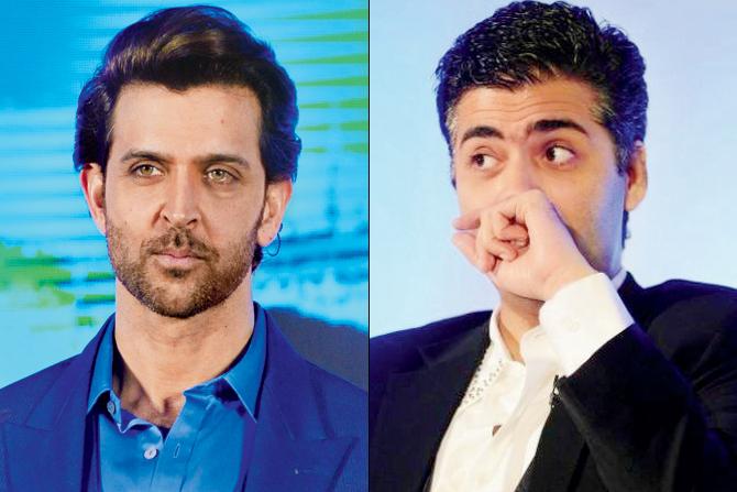 Hrithik Roshan and Karan Johar