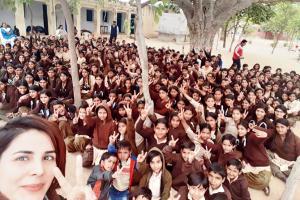 Kirti Kulhari goes back to her school to deliver a speech