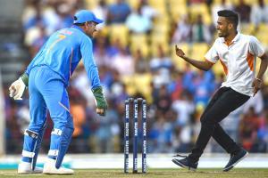 Watch Video: MS Dhoni dodges fan on the ground before hugging it out
