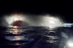 Fire on ship off Mangaluru coast, 46 people rescued