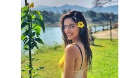 Manushi Chhillar shares throwback post; stuns in yellow monokini