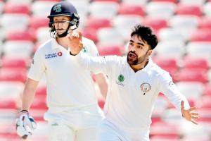 Rashid Khan bags five as Afghanistan close in on maiden Test win