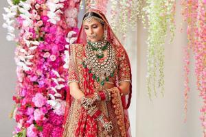 Akash Ambani's wife Shloka Mehta makes a glamourous bride in lehenga