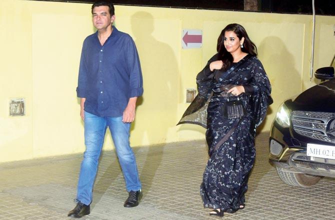 Siddharth Roy Kapur with wife Vidya Balan