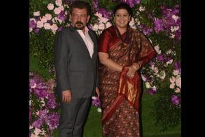 Akash-Shloka's wedding: Smrit Irani and husband Zubin look elegant