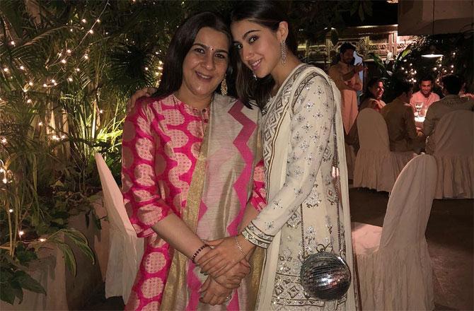 Sara Ali Khan and Amrita Singh