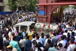 Mortal remains of Boroma reach Thakurnagar