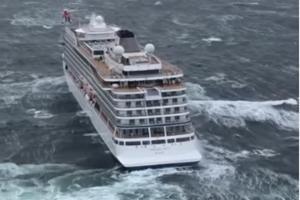 1,300 people being evacuated from cruise ship in Norway
