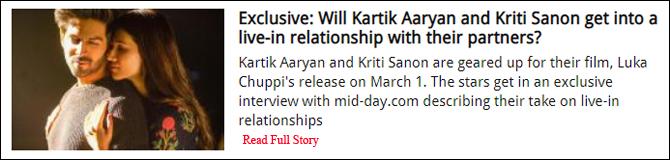 Exclusive: Will Kartik Aaryan and Kriti Sanon get into a live-in relationship with their partners?