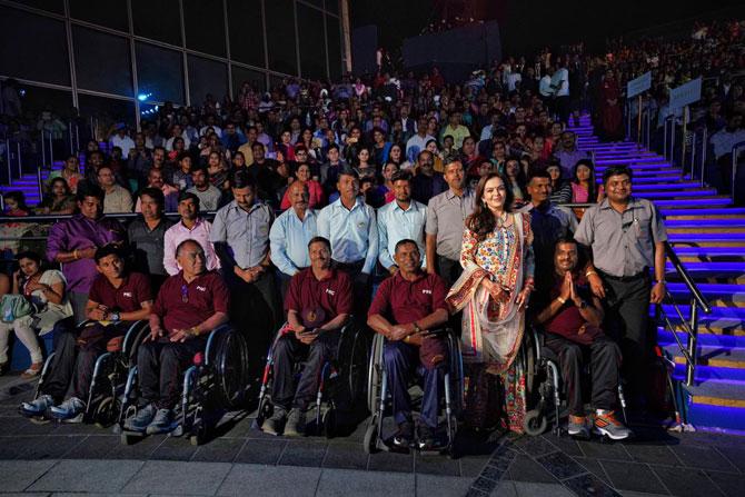 Nita with people