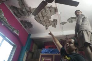 64-year-old woman sustains injuries after roof collapses in Dadar chawl