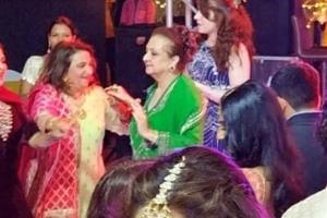 Saira Banu hits the dance floor at grand niece Sayyeshaa's wedding bash