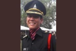 Wife of deceased rifleman inducted into Army 