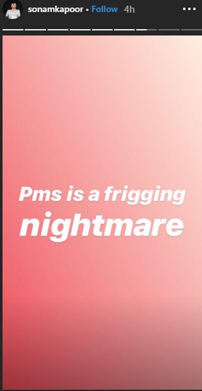 Sonam Kapoor PMS