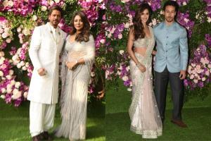 SRK-Gauri, Tiger-Disha walk hand-in-hand at Akash Ambani's wedding